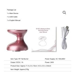 Pink RF Fat Burner Device
